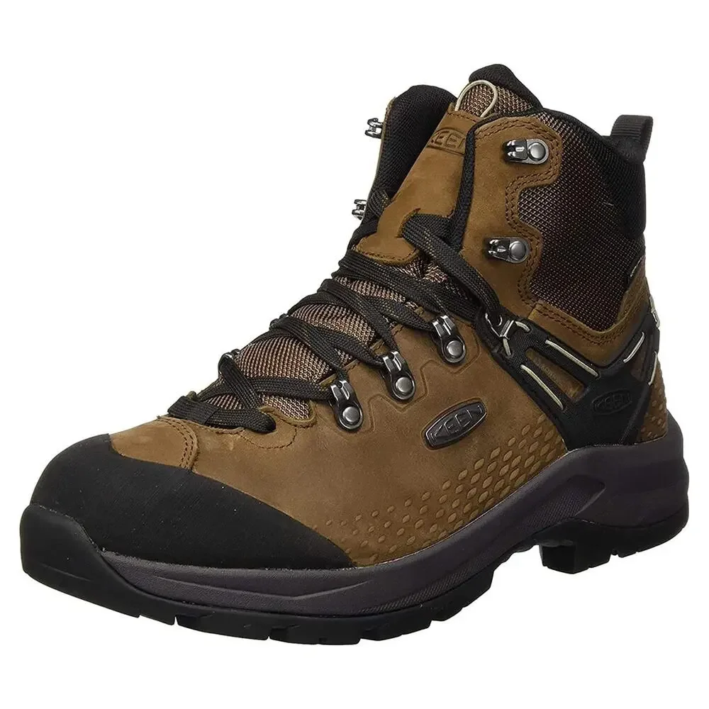 KEEN MEN'S WILD SKY MID HEIGHT WATERPROOF HIKING BOOT, DARK EARTH/BLACK, 9 UK